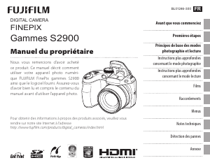 Mode d’emploi Fujifilm FinePix S2950 Appareil photo numérique