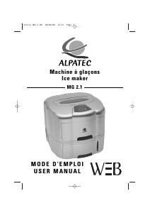 Manual Alpatec MG 2.1 Ice Cube Maker