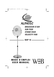 Handleiding Alpatec BAP 16 Ventilator