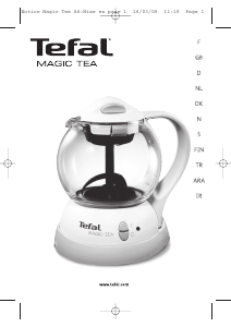 Manual Tefal BJ100510 Magic Tea Tea Machine