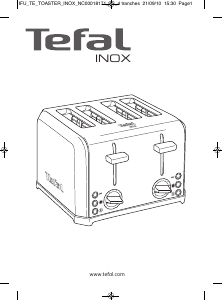 Manual Tefal TT543E41 Inox Toaster