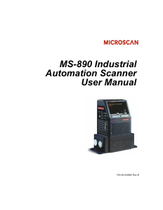 Manual Microscan MS-890 Barcode Scanner