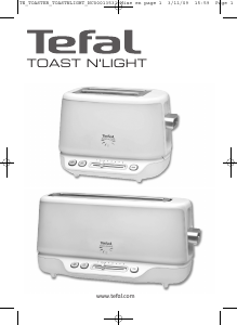 Kullanım kılavuzu Tefal TT571015 Toast n Light Ekmek kızartma makinesi
