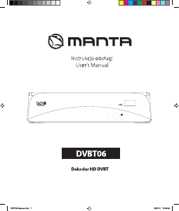 Manual Manta DVBT06 Digital Receiver