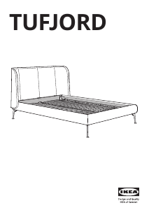 Manual de uso IKEA TUFJORD Estructura de cama