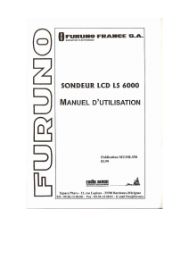 Mode d’emploi Furuno LS-6000 Sondeur