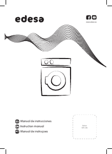 Manual Edesa EWF-1610 WH Máquina de lavar roupa