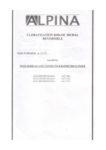 Mode d’emploi Alpina AUS-12H53R130L4(a4) Climatiseur