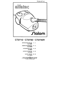 Mode d’emploi Alfatec CT2710 Slalom Aspirateur