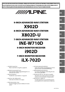 Mode d’emploi Alpine INE-W710D Système de navigation