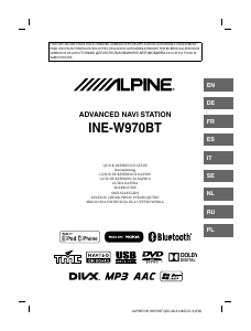 Руководство Alpine INE-W970BT Автомобильный навигатор