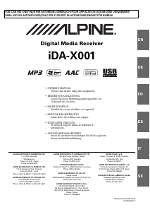 Mode d’emploi Alpine iDA-X001 Autoradio