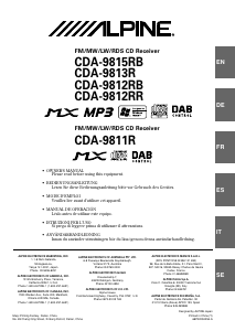 Mode d’emploi Alpine CDA-9812R Autoradio