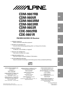 Mode d’emploi Alpine CDM-9803RR Autoradio