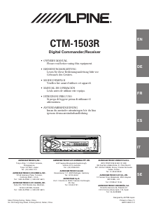 Mode d’emploi Alpine CTM-1503R Autoradio