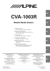 Mode d’emploi Alpine CVA-1003R Autoradio