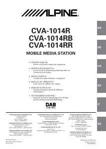 Mode d’emploi Alpine CVA-1014RR Autoradio