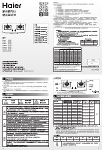 说明书 海尔 JZY-QE7B0(20Y) 炉灶