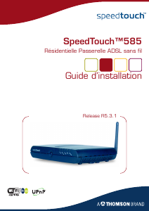 Mode d’emploi Thomson SpeedTouch 585 Routeur