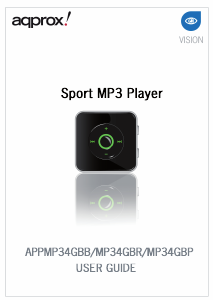 Handleiding Aqprox appMP34GBP Sport Mp3 speler