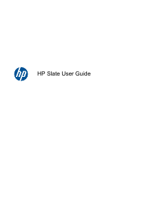 Manual HP Slate 7 Tablet