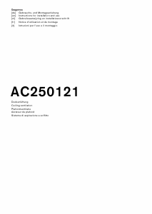 Manuale Gaggenau AC250121 Cappa da cucina