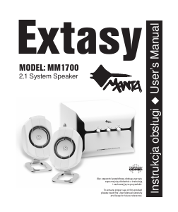 Instrukcja Manta MM1700 Extasy Głośnik