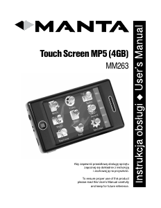Handleiding Manta MM263 Mp3 speler