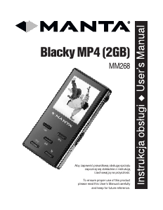 Instrukcja Manta MM268 Blacky Odtwarzacz Mp3