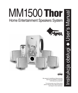 Instrukcja Manta MM1500 Thor Zestaw kina domowego