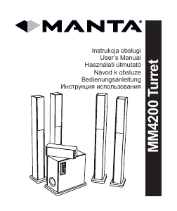 Instrukcja Manta MM4200 Turret Zestaw kina domowego