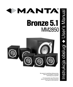 Instrukcja Manta MM2850 Bronze 5.1 Zestaw kina domowego