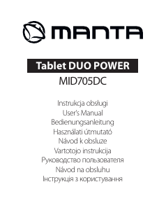 Vadovas Manta MID705DC Duo Power Planšetinis kompiuteris