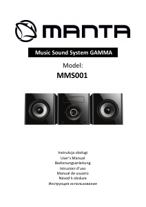 Manual Manta MMS001 Gamma Stereo-set