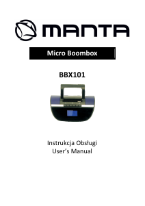Instrukcja Manta BBX101 Micro Boombox Zestaw stereo