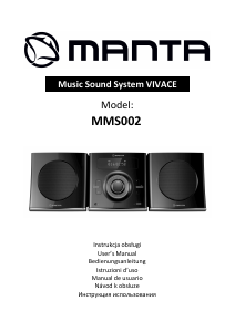 Manual Manta MMS002 Vivace Stereo-set