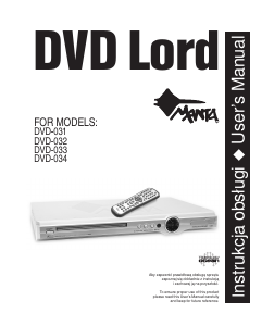 Instrukcja Manta DVD-032 Lord Odtwarzacz DVD