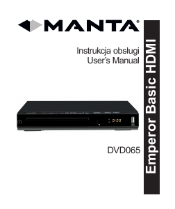 Instrukcja Manta DVD-065 Emperor Basic Odtwarzacz DVD