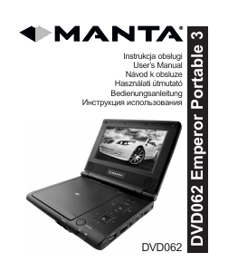 Instrukcja Manta DVD-062 Emperor Portable 3 Odtwarzacz DVD