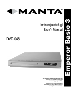 Instrukcja Manta DVD-048 Emperor Basic 3 Odtwarzacz DVD