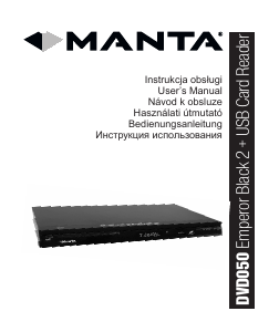 Instrukcja Manta DVD-050 Emperor Black 2 Odtwarzacz DVD