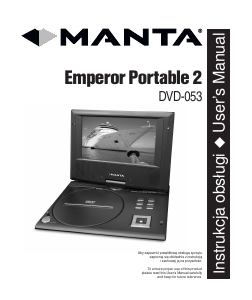 Instrukcja Manta DVD-053 Emperor Portable 2 Odtwarzacz DVD