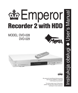 Instrukcja Manta DVD-028 Emperor Odtwarzacz DVD