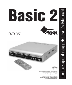 Instrukcja Manta DVD-027 Basic 2 Odtwarzacz DVD