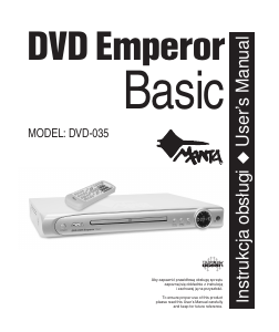 Instrukcja Manta DVD-035 Emperor Basic Odtwarzacz DVD