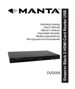 Manuál Manta DVD-058 Emperor Black 2 Přehrávač DVD