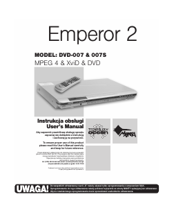 Instrukcja Manta DVD-007 Emperor 2 Odtwarzacz DVD