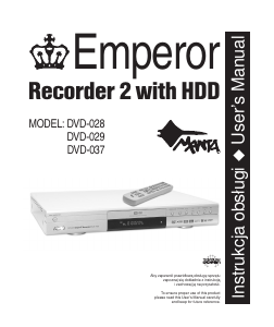 Instrukcja Manta DVD-029 Emperor Odtwarzacz DVD