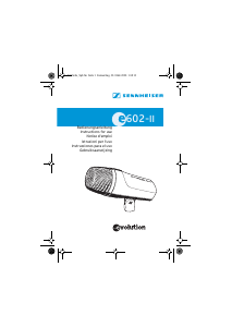 Manual Sennheiser e 602-II Instrumental Microphone