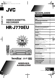 Handleiding JVC HR-J770EU Videorecorder